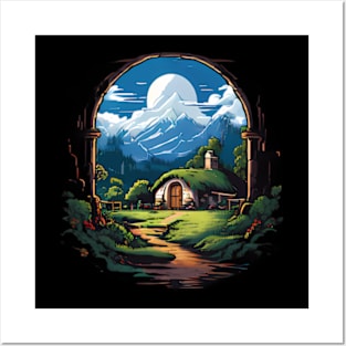 Pixel hobbit house Posters and Art